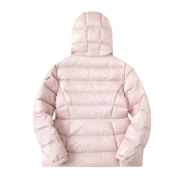 Rep Clothes: Moncler Women's Hooded Short Pink Down Jacket - Shiny Nylon | Yupoo image 2