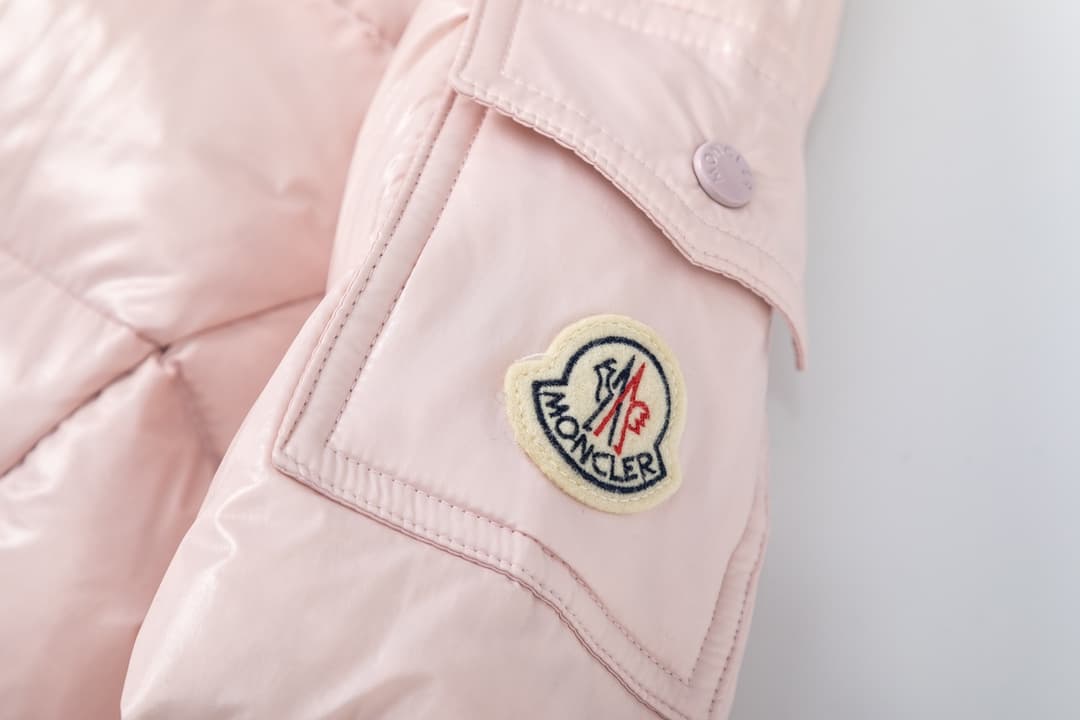 Rep Clothes: Moncler Women's Hooded Short Pink Down Jacket - Shiny Nylon image 4