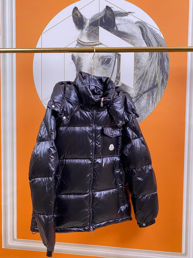 Rep Clothing: Moncler Men's Black Down Jacket - Windproof Cuffs | Yupoo image 2