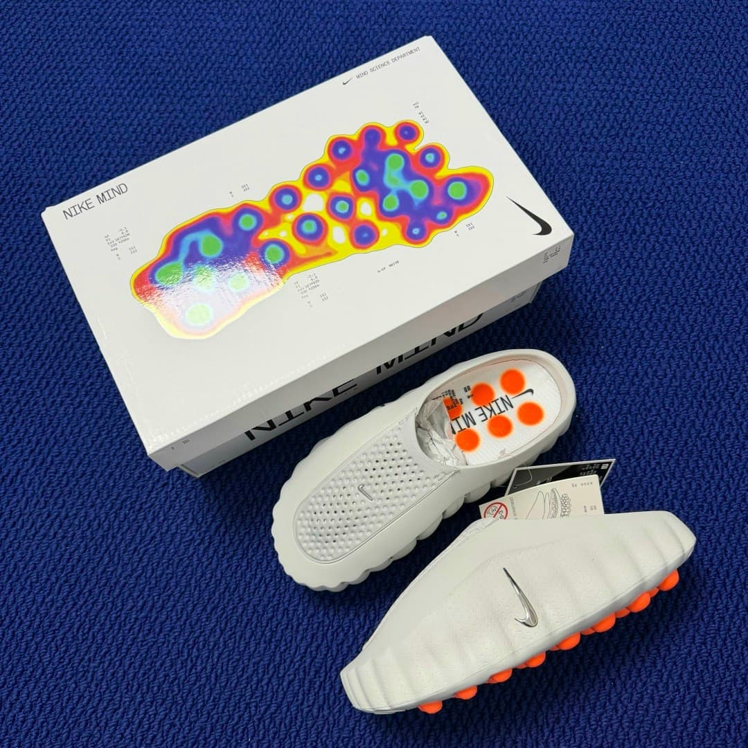 Rep Shoes Nike Mind 001 Recovery Slides – Grey image 10