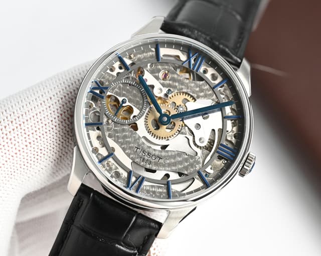 Rep TISSOT 1853 Le Locle Skeleton Watch - Manual Movement, 316L Steel | Yupoo image 3