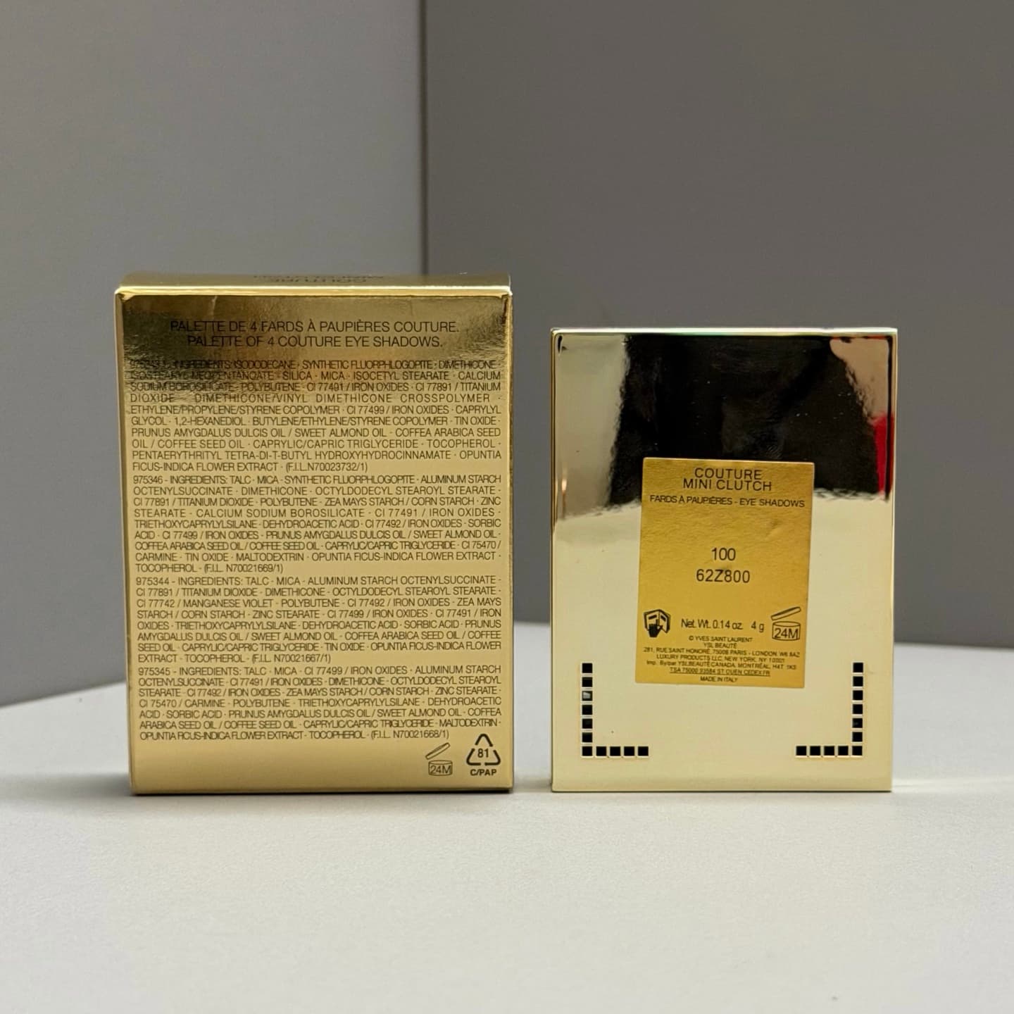 Rep YSL 4g Leather 4-Color Eyeshadow - In Stock, Code 62Z800 image 2