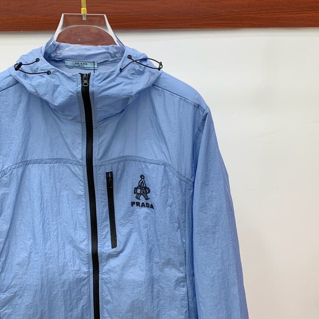 PRADA Men's Sun Protection Jacket Yupoo Prada Coat Blue | Rep Clothing image 3