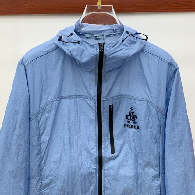 PRADA Men's Sun Protection Jacket Yupoo Prada Coat Blue | Rep Clothing image 2