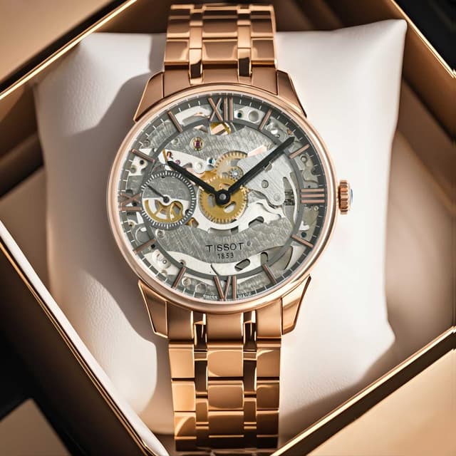 Tissot Le Locle Skeleton | 42mm Manual Watch | Yupoo Rep Watches image 4