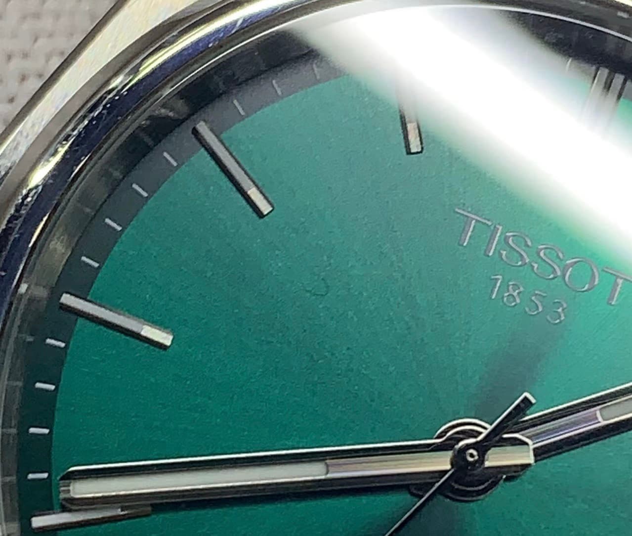 Tissot PRX Men's Swiss Quartz Watch Green Dial Steel Bracelet designer inspired watch image 3