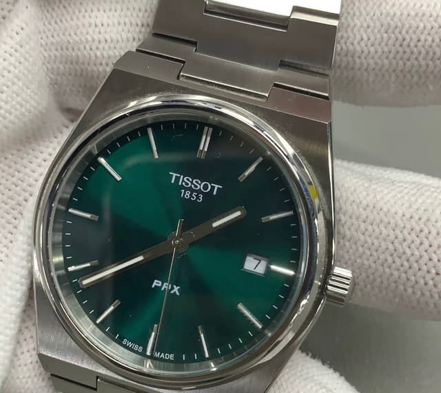 Tissot PRX Men's Swiss Quartz Watch Green Dial Steel Bracelet designer inspired watch | Yupoo Rep Watches image 4