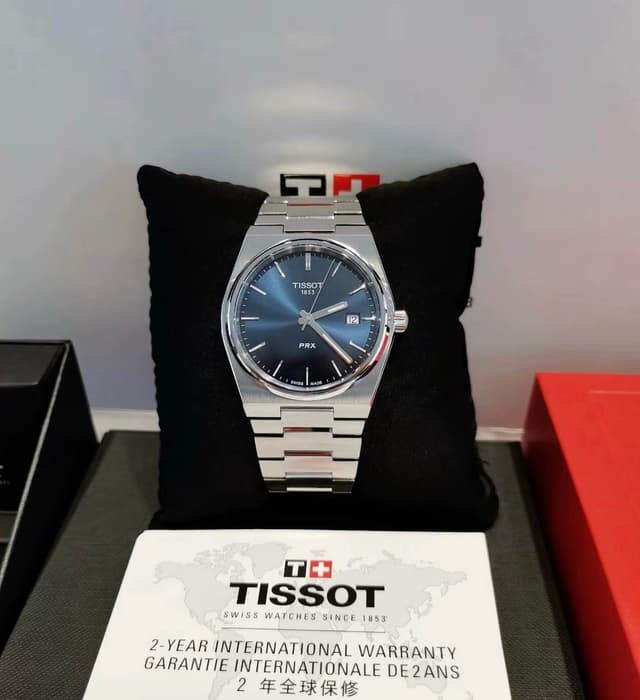 Tissot PRX Quartz Dupes | 40mm Blue Dial Men's Watch | Yupoo Rep Watches image 1