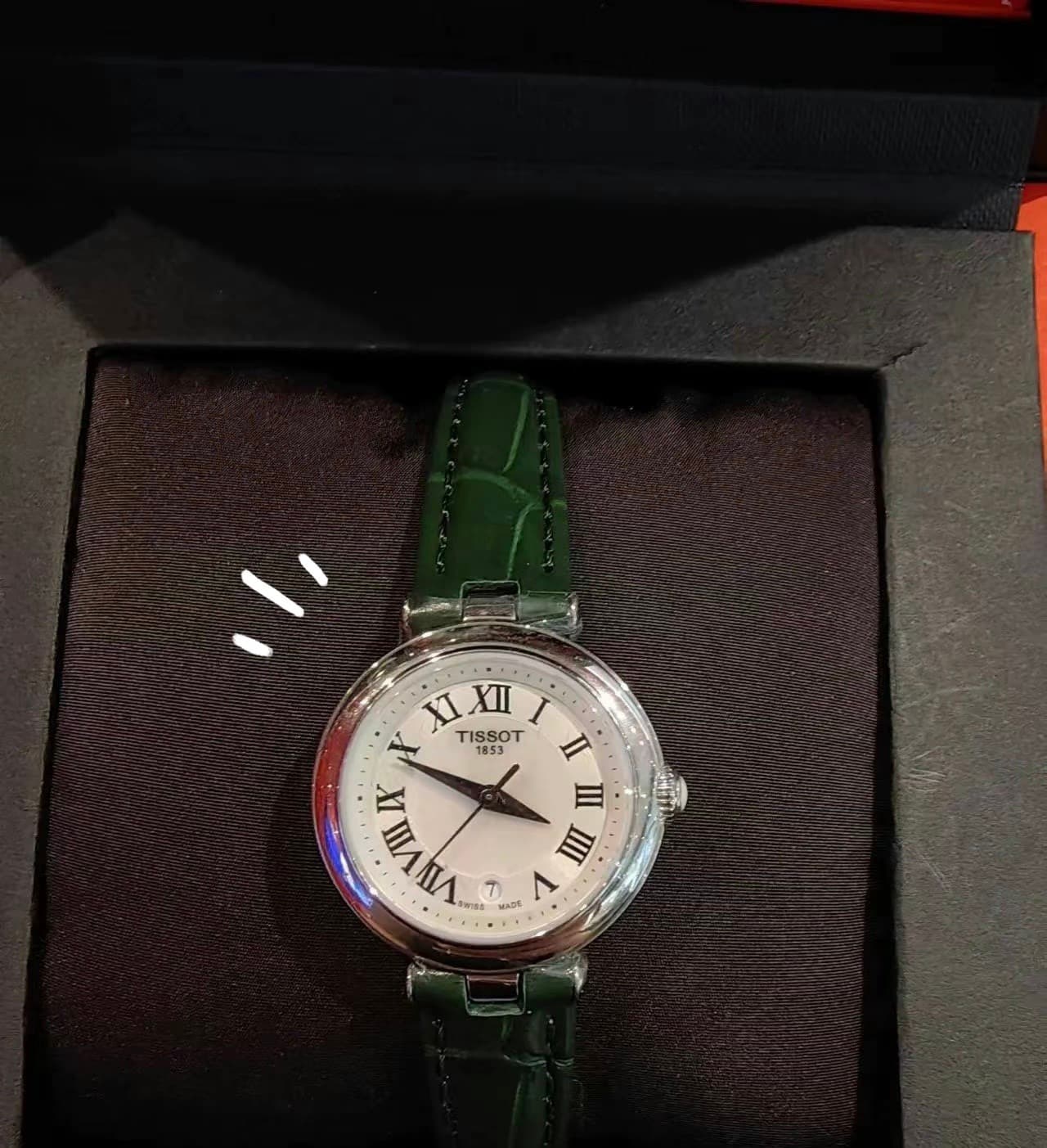 Tissot T-Lady Women's Swiss Quartz Watch White Dial Leather Strap 1:1 COPY luxury watch 2026 image 4