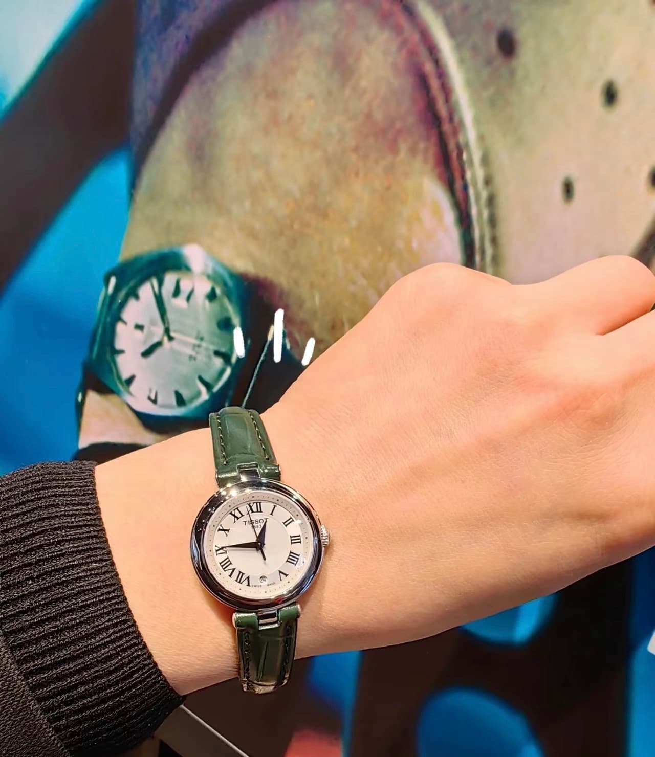 Tissot T-Lady Women's Swiss Quartz Watch White Dial Leather Strap 1:1 COPY luxury watch 2026 image 5