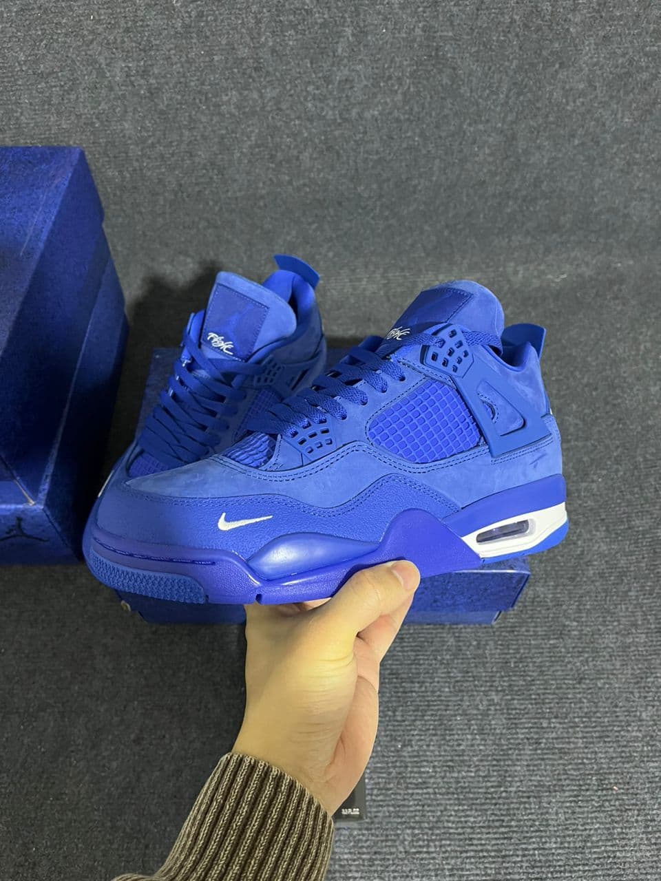 Top quanlity Rep Jordan Air 4 Retro Flynit Royal OG AQ3559-400