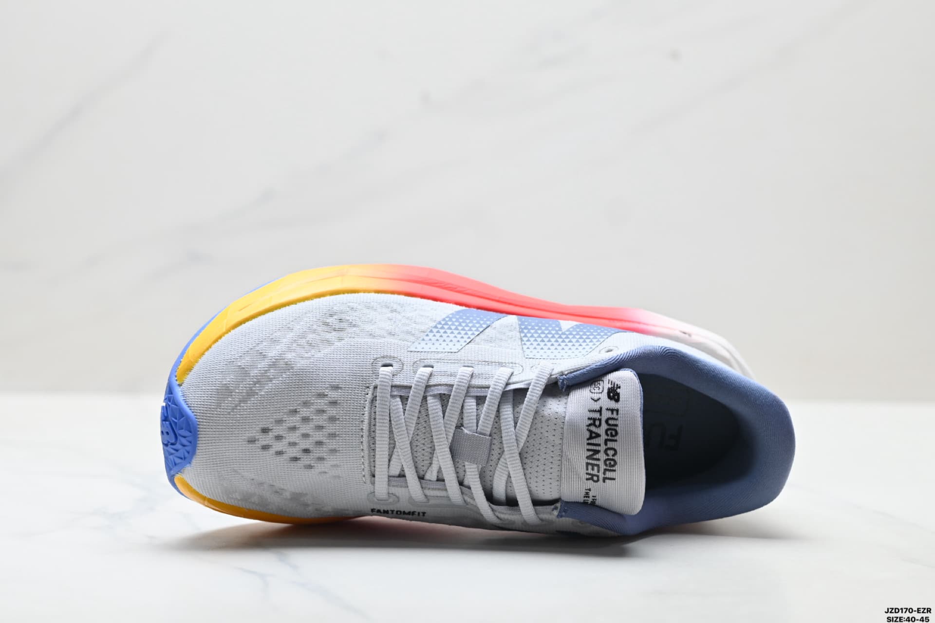 White & Rainbow New Balance FuelCell Reps Sneakers MFCXLK3 Running Shoes image 2