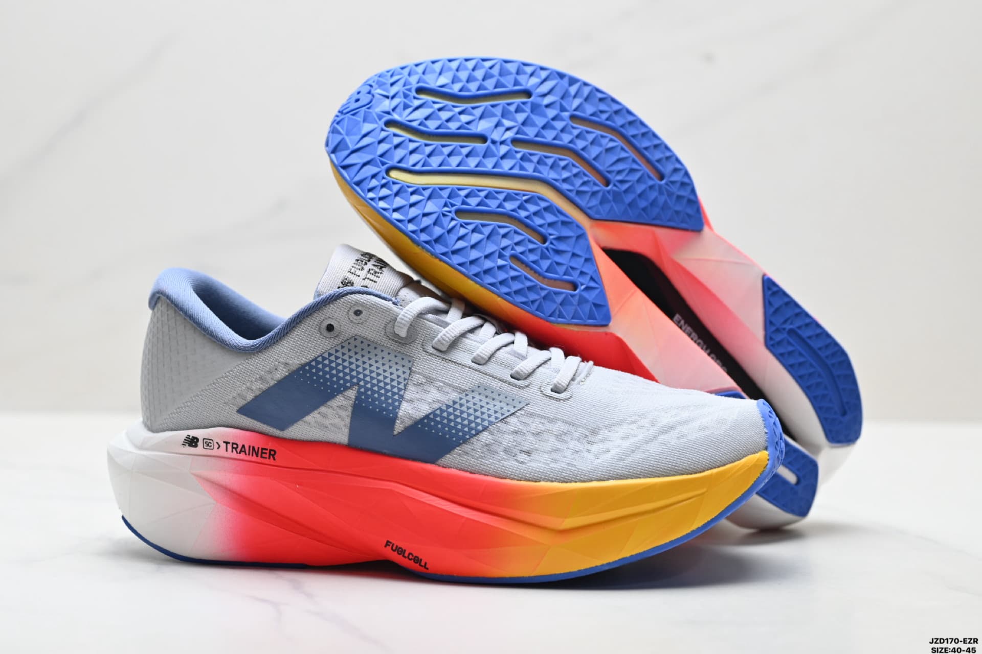 White & Rainbow New Balance FuelCell Reps Sneakers MFCXLK3 Running Shoes image 5