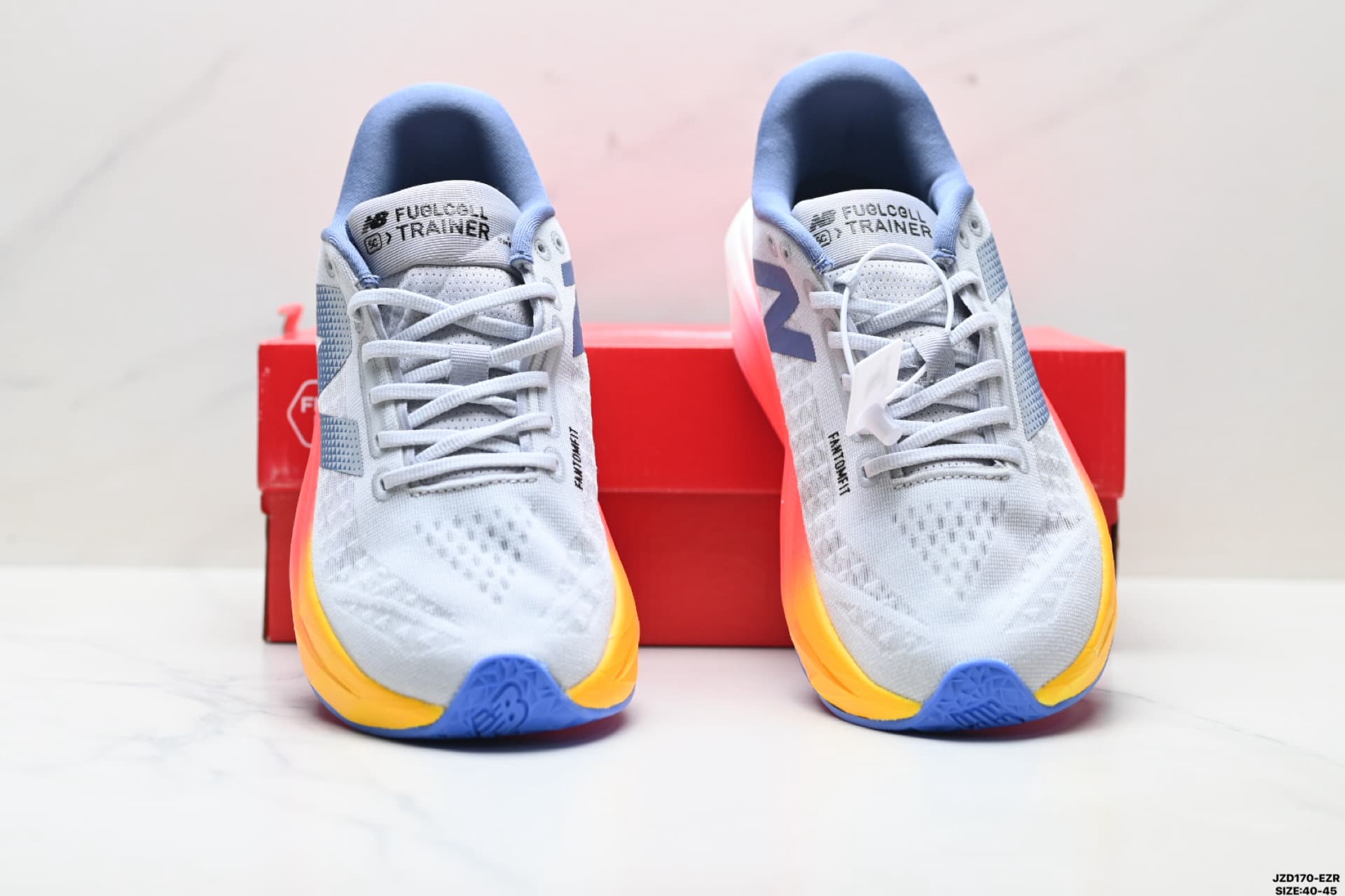 White & Rainbow New Balance FuelCell Reps Sneakers MFCXLK3 Running Shoes image 7