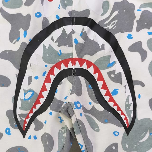 YUPOO Bape Glow Shark White Shorts reps clothing image 5