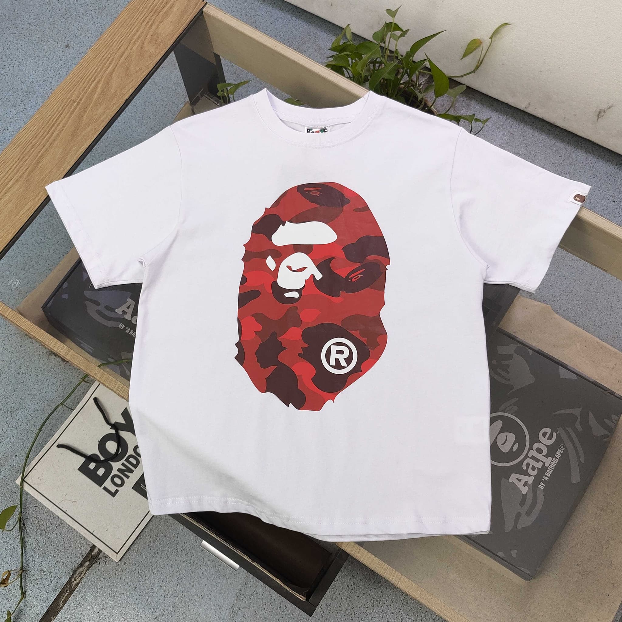 YUPOOPA Bape Yellow Camo T-Shirt REPS Clothes | Yupoo image 1