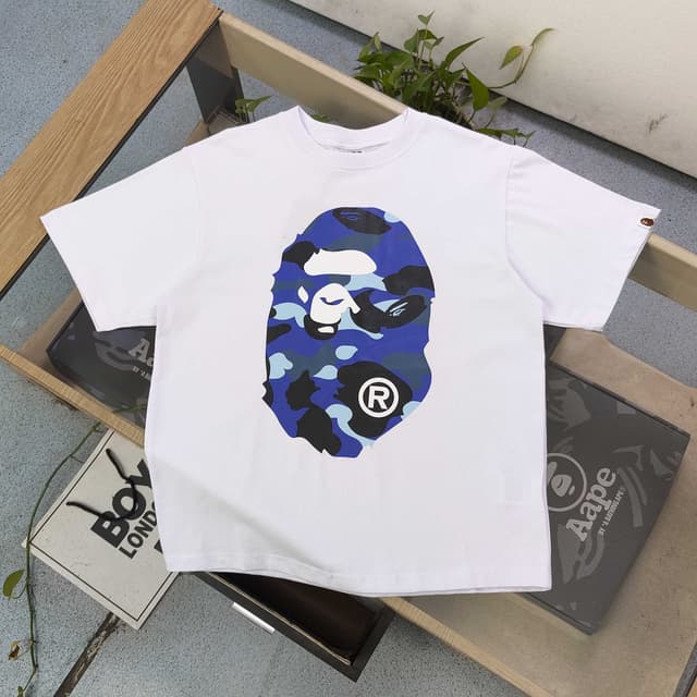 REP Bape Yellow Camo White T-Shirt Red LOGO REPS Clothing | Yupoo image 10