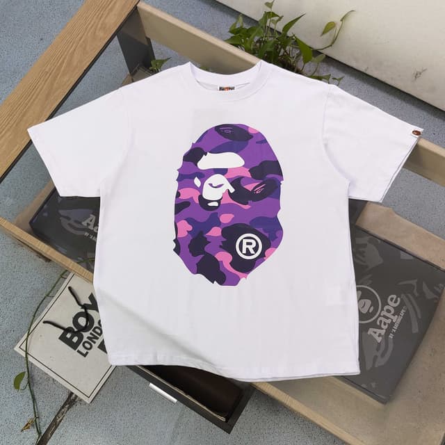 REP Bape Yellow Camo White T-Shirt Red LOGO REPS Clothing | Yupoo image 19