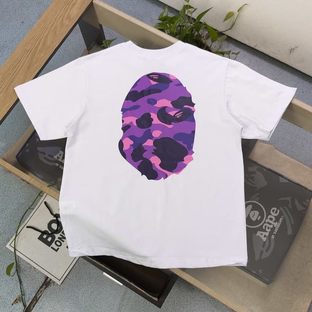 REP Bape Yellow Camo White T-Shirt Red LOGO REPS Clothing | Yupoo image 20