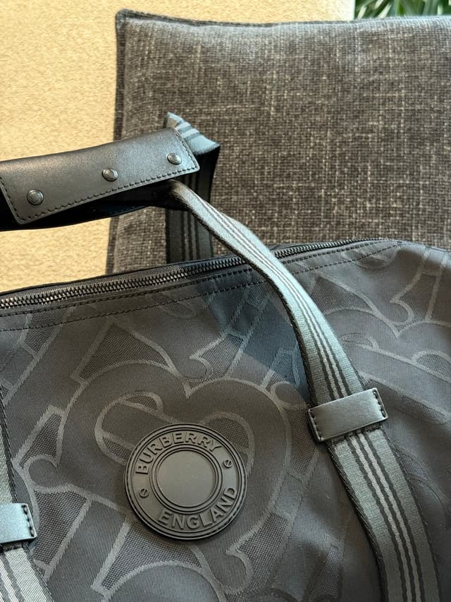 YUPOO Burberry New Unisex Travel Bag - Recycled Fabric & Leather, Spacious | Rep Bags image 3