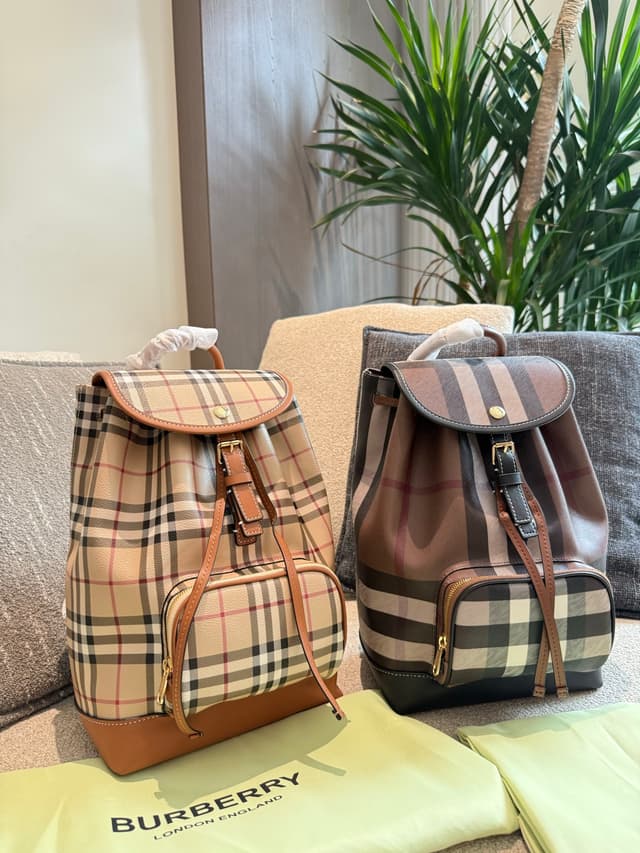 YUPOO Burberry Women's Classic Check Backpack - Spacious & Versatile | Rep Bags image 1