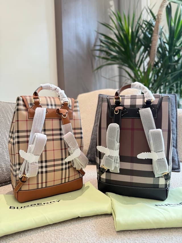 YUPOO Burberry Women's Classic Check Backpack - Spacious & Versatile | Rep Bags image 3