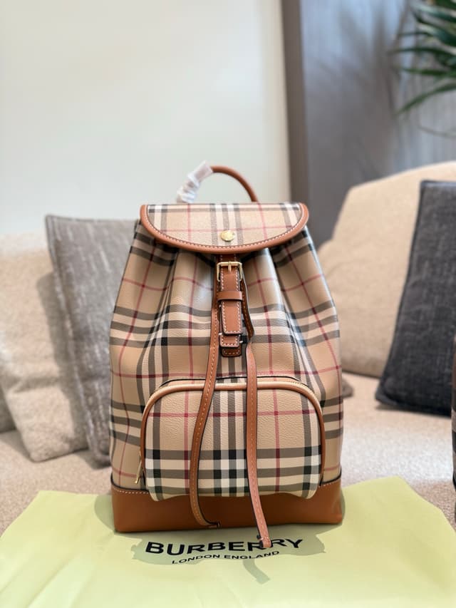 YUPOO Burberry Women's Classic Check Backpack - Spacious & Versatile | Rep Bags image 8