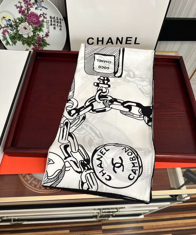 YUPOO Chanel Silk Scarf Luxury Accessory | Rep Clothing image 3