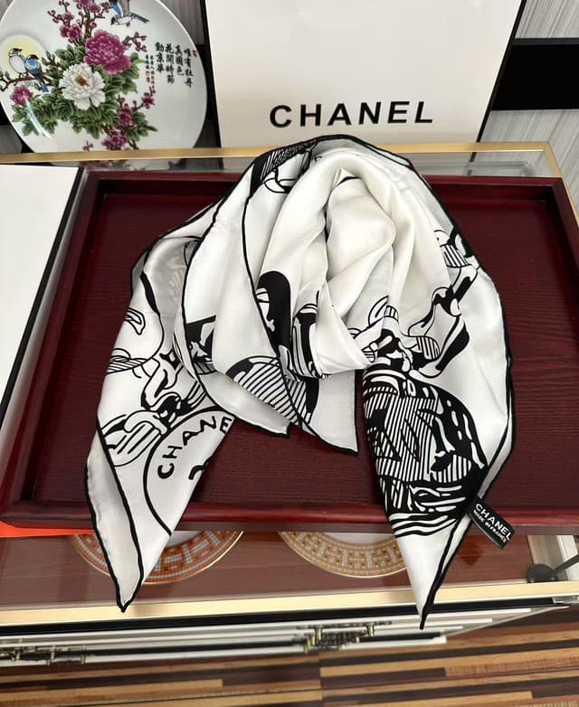 YUPOO Chanel Silk Scarf Luxury Accessory | Rep Clothing image 4