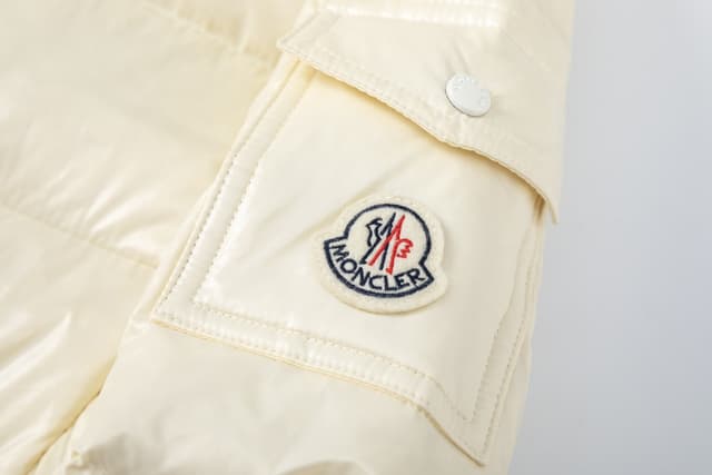 YUPOO Moncler Hooded Short Down Jacket Light Beige | Rep Clothing image 4