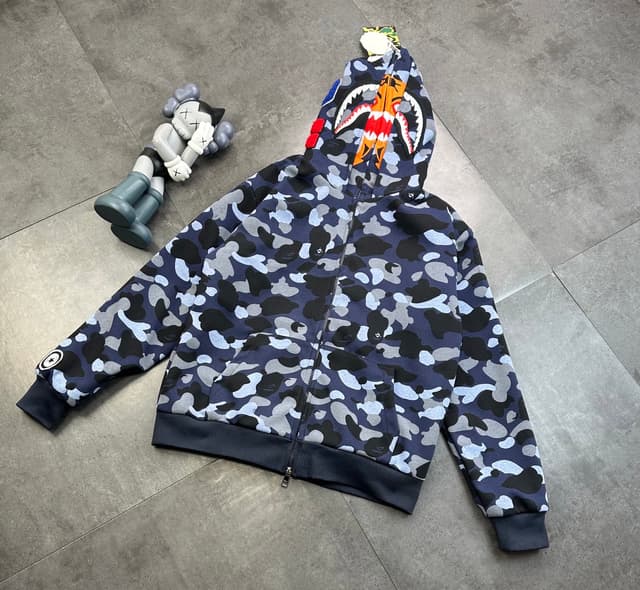 YUPOOPA BAPE Shark Camo Hoodie Reps Clothes | Yupoo image 1