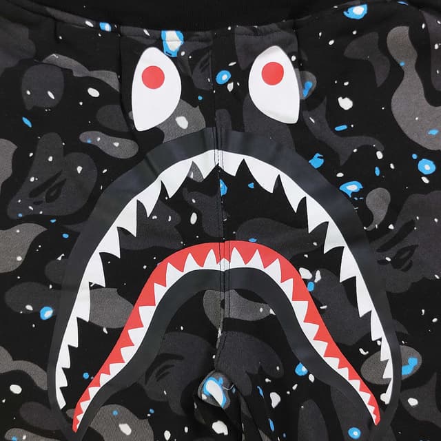 YUPOOPA Bape Glow Shark Black Shorts best quality reps clothes | Yupoo image 5