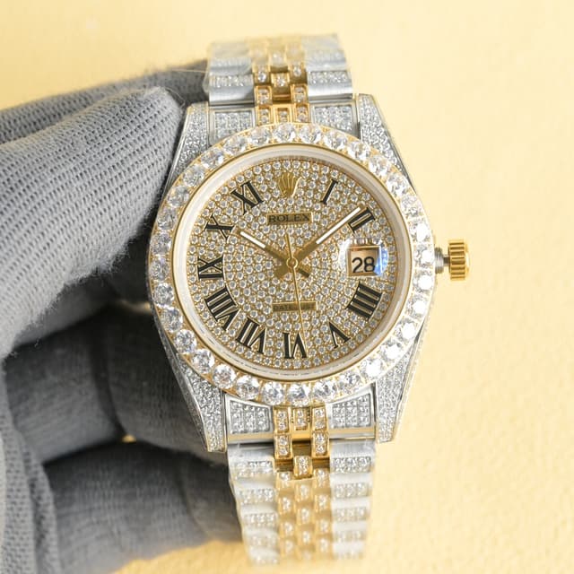 YUPOO Rolex Watch 35mm Diamond Oyster Perpetual | Rep Watches image 2