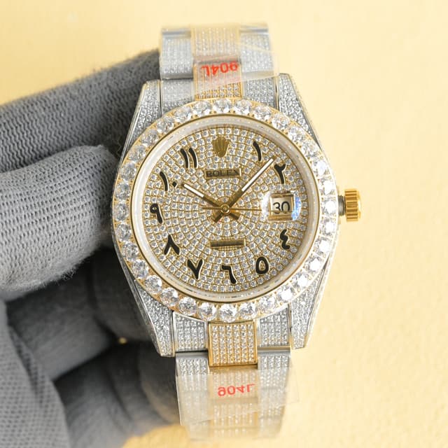 YUPOO Rolex Watch 35mm Diamond Oyster Perpetual | Rep Watches image 3