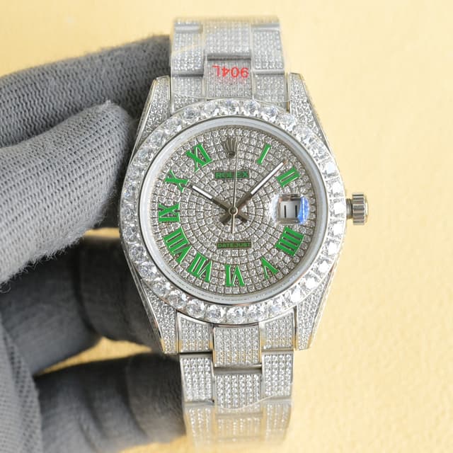 YUPOO Rolex Watch Diamond Oyster Perpetual 3.5cm | Rep Watches image 1