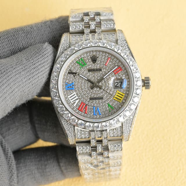 YUPOO Rolex Watch Diamond Oyster Perpetual 001 | Rep Watches image 1