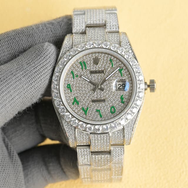 YUPOO Rolex Watch Diamond Oyster Perpetual 001 | Rep Watches image 4