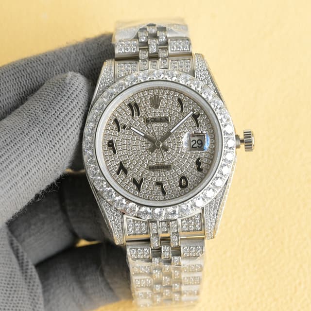 YUPOO Rolex Watches Diamond Oyster Perpetual 35mm | Rep Watches image 2