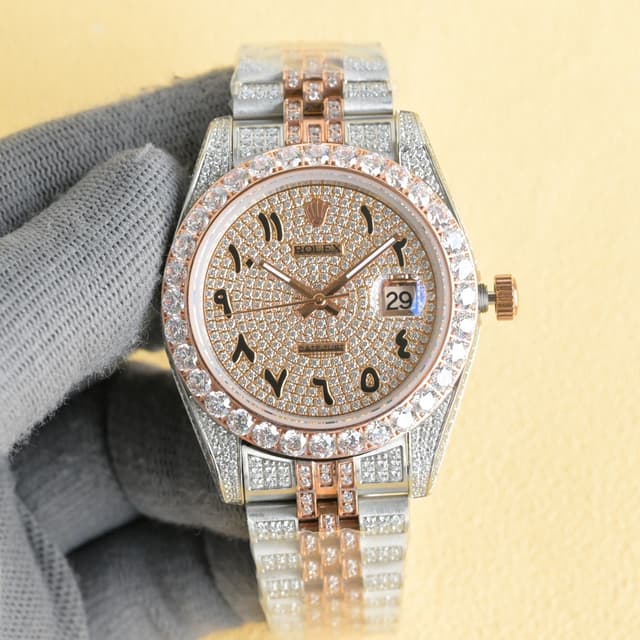 YUPOO Rolex Watches Diamond Oyster Perpetual 35mm | Rep Watches image 3