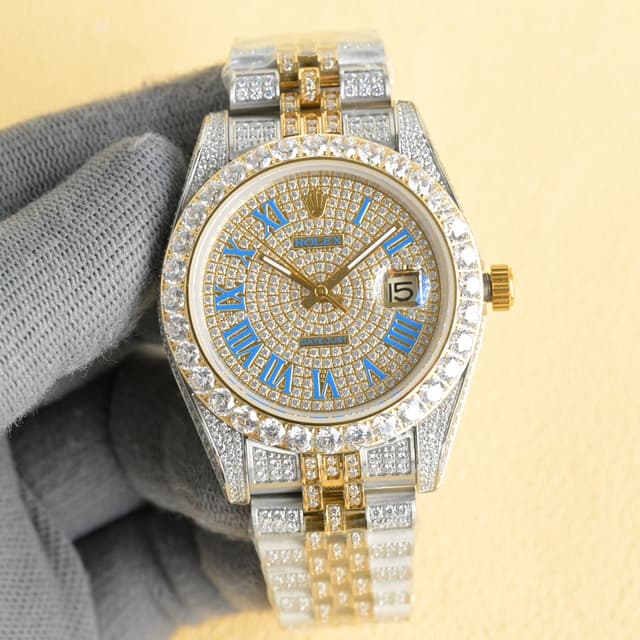 YUPOO Rolex Watches Diamond Oyster Perpetual 35mm | Rep Watches image 5