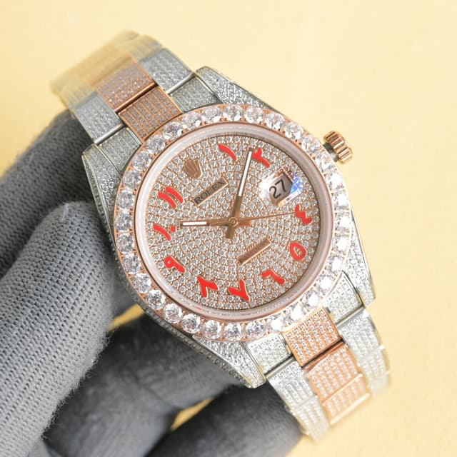 YUPOO Rolex Watches Diamond Oyster Perpetual 35mm | Rep Watches image 6