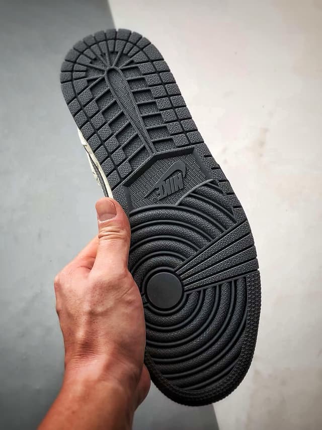 Yupoo AJ1 Low OG Inspired Sneakers - Custom Grey/White | Rep Sneakers image 7