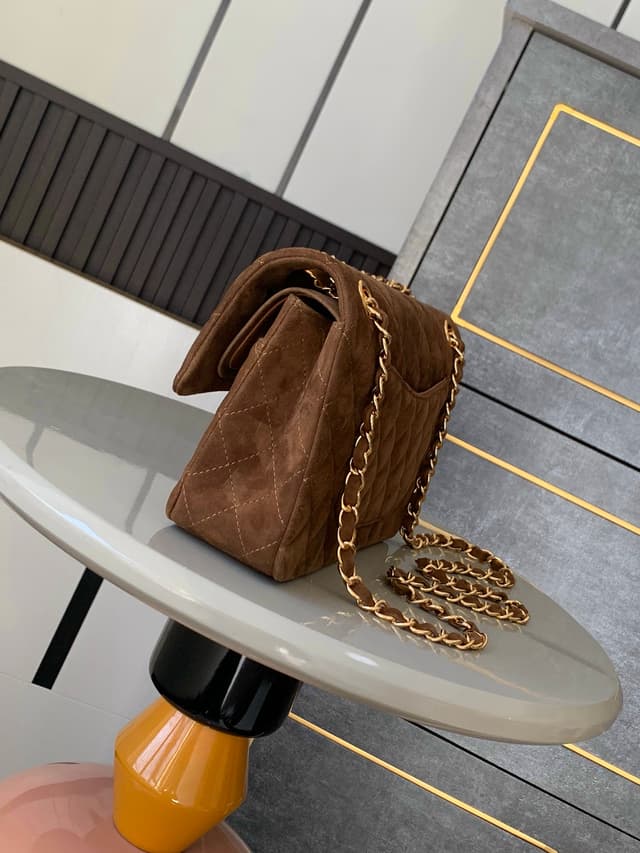 Yupoo Chanel 2.55 / CF Suede Flap Bag – Brown | Rep Bags image 2