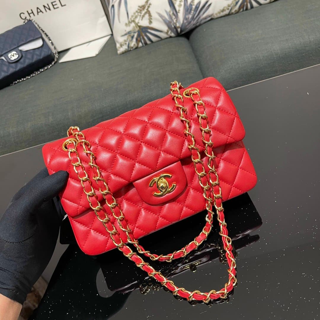 Yupoo Chanel Classic Flap 25cm red image 3