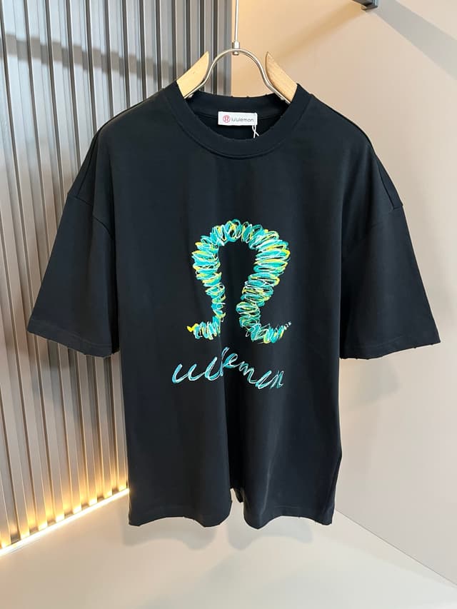 Yupoo Lululemon 2025 Unisex Cotton Logo Tee | Rep Clothing image 2
