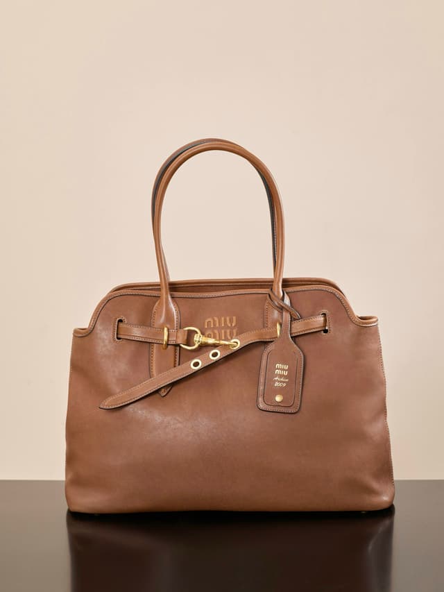 Yupoo Miu Miu Aventure Nappa Leather Tote | Rep Bags image 1