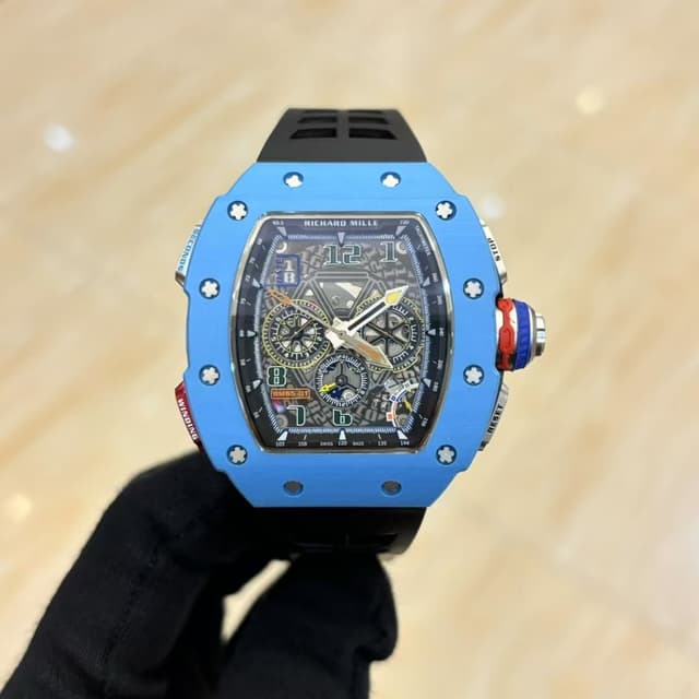 YupooPA 2025 Richard Mille RM65-01 Watch Vibrant Yellow & Tiffany Blue | Yupoo Rep Watches image 1