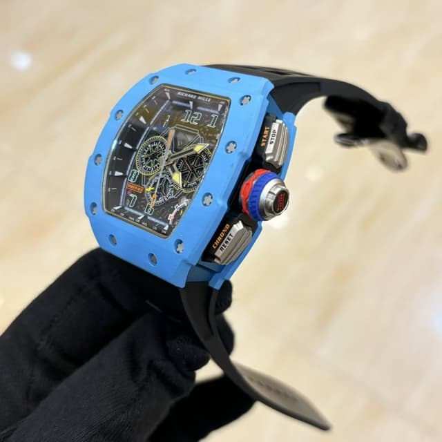 YupooPA 2025 Richard Mille RM65-01 Watch Vibrant Yellow & Tiffany Blue | Yupoo Rep Watches image 4