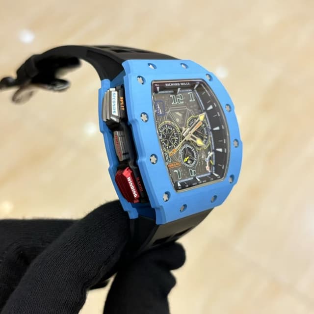 YupooPA 2025 Richard Mille RM65-01 Watch Vibrant Yellow & Tiffany Blue | Yupoo Rep Watches image 5