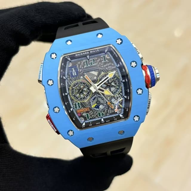 YupooPA 2025 Richard Mille RM65-01 Watch Vibrant Yellow & Tiffany Blue | Yupoo Rep Watches image 7